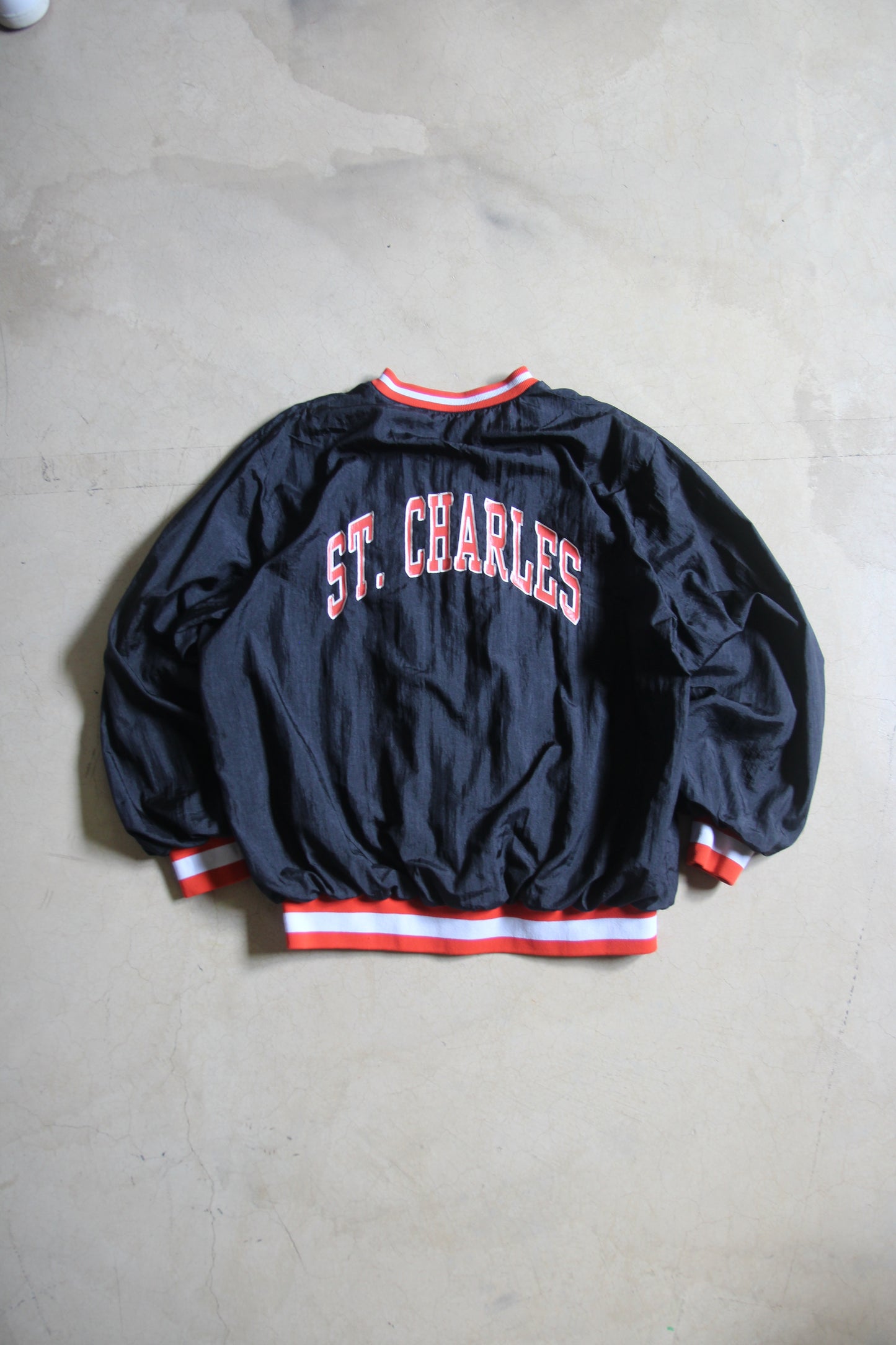 Vintage 80s St. Charles East High School Pullover Jacket (XL)