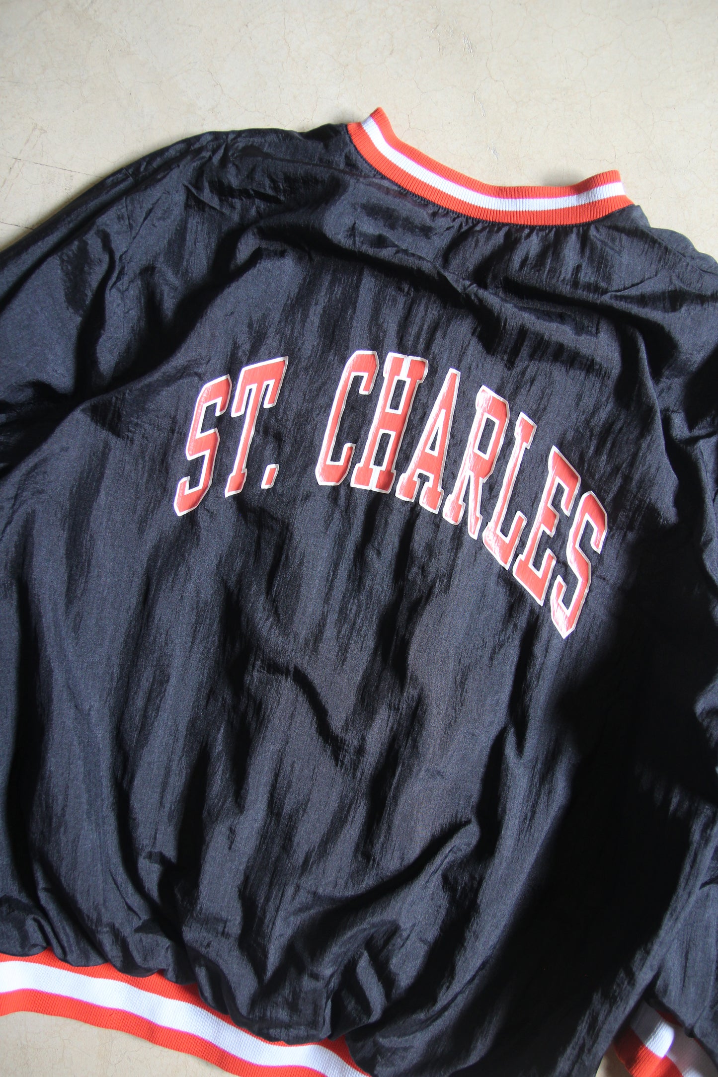 Vintage 80s St. Charles East High School Pullover Jacket (XL)