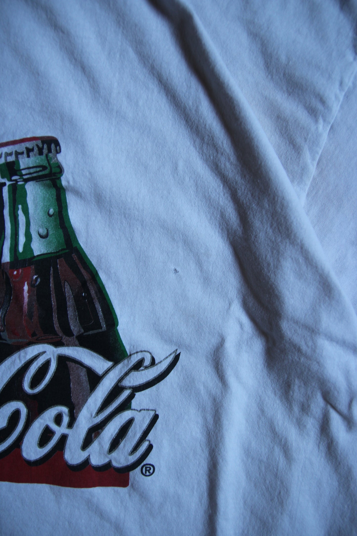 Vintage 90s Distressed Coca Cola Tee (XL)