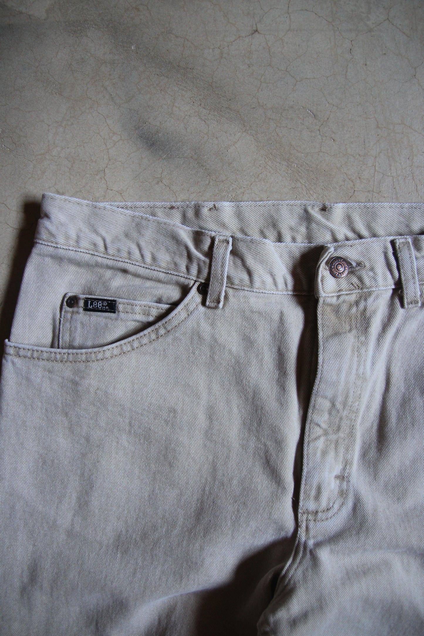 Vintage Lee Tan Regular Fit Pants (36x32)