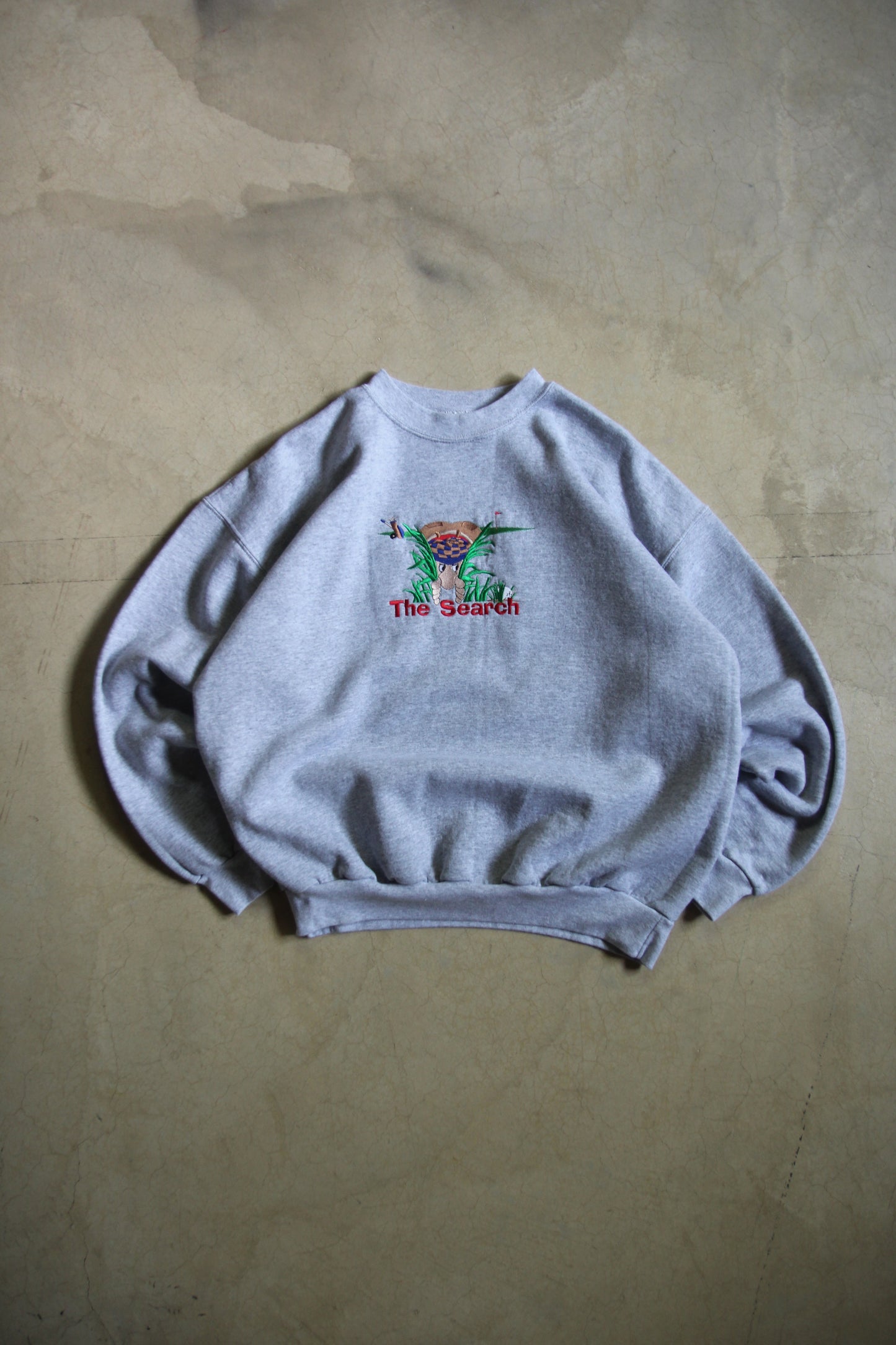 Vintage 90s "The Search" Golf Crewneck (L)