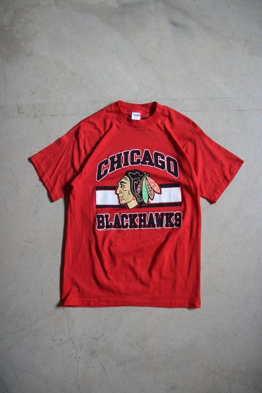 Vintage 80s Chicago Blackhawks Shirt (L)