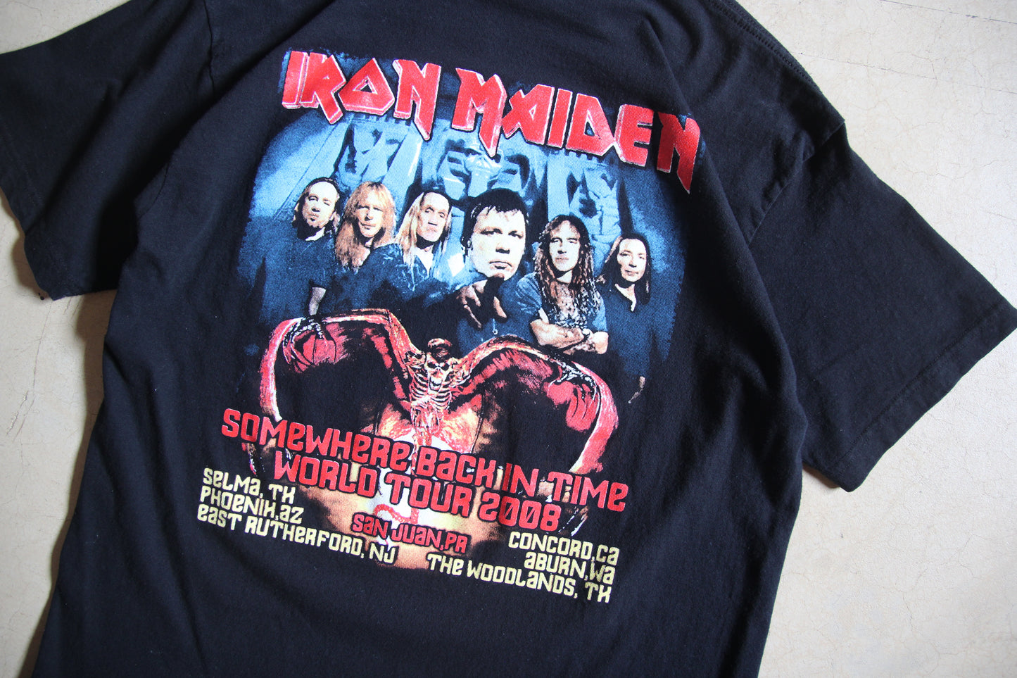 Iron Maiden '08 "Somewhere Back in Time" Tour Shirt (M)