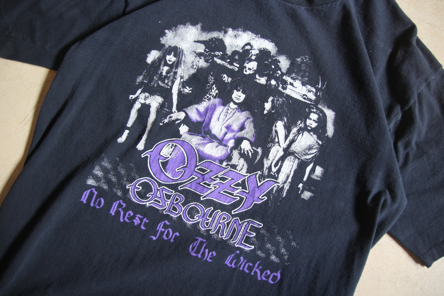 Vintage 80s Ozzy Osbourne "No Rest for the Wicked" Shirt (L)