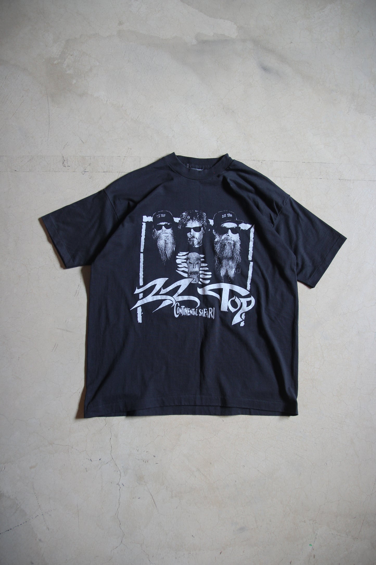 Vintage 90s ZZ Top "Continental Safari" Tour Shirt (XL)