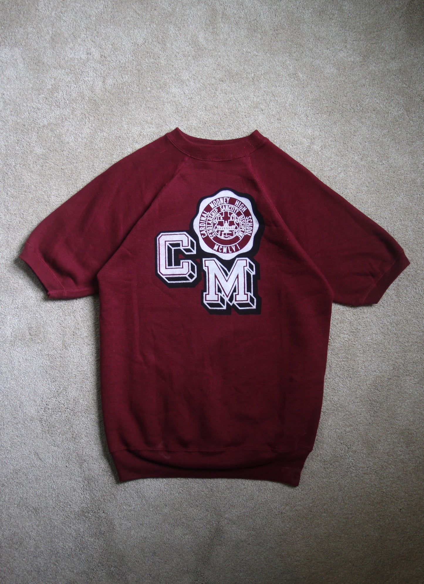 Vintage 60s Cardinal Mooney High School Sweat (M)