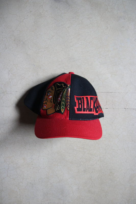 Vintage Chicago Blackhawks Pinwheel Snapback