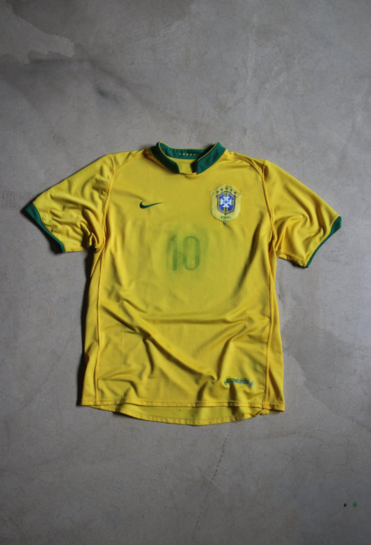 Vintage '06-07 Ronaldinho Brasil Nike Jersey (L) *FLAWS