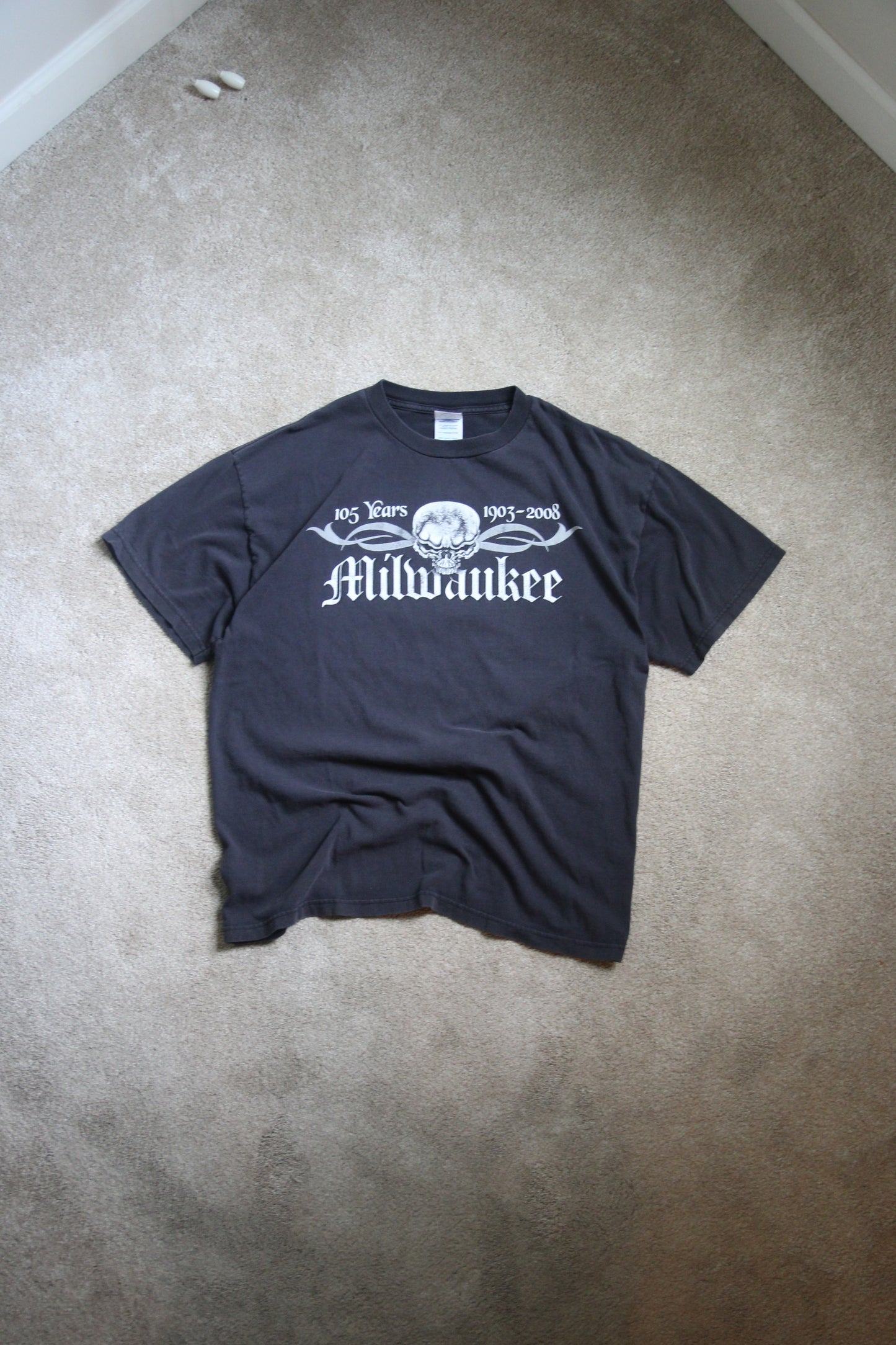 '08 Milwaukee Skull Tee (L)