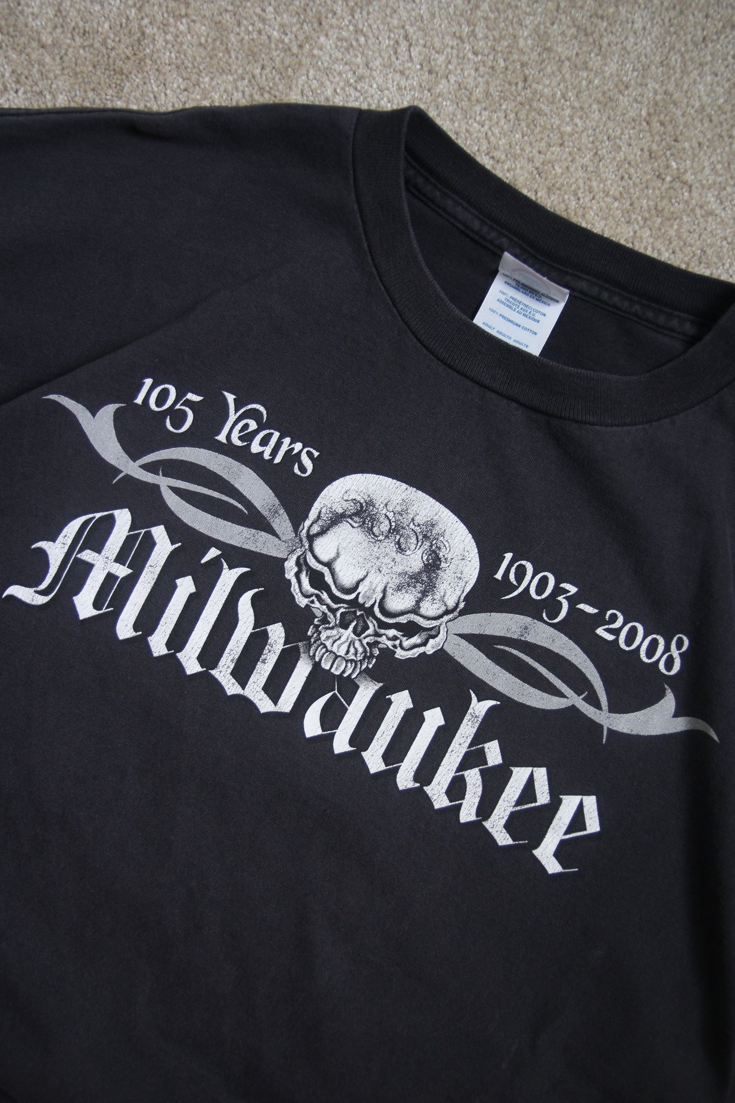 '08 Milwaukee Skull Tee (L)