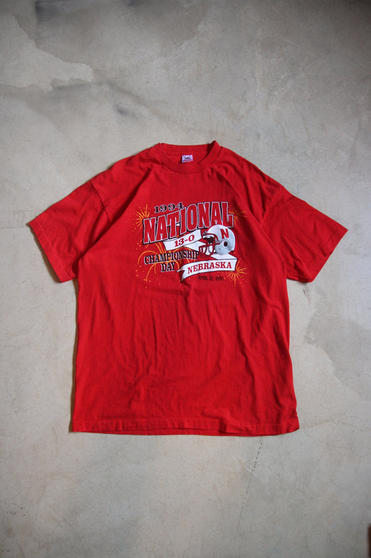 Vintage '95 Nebraska Cornhuskers National Champs Shirt (XXL)