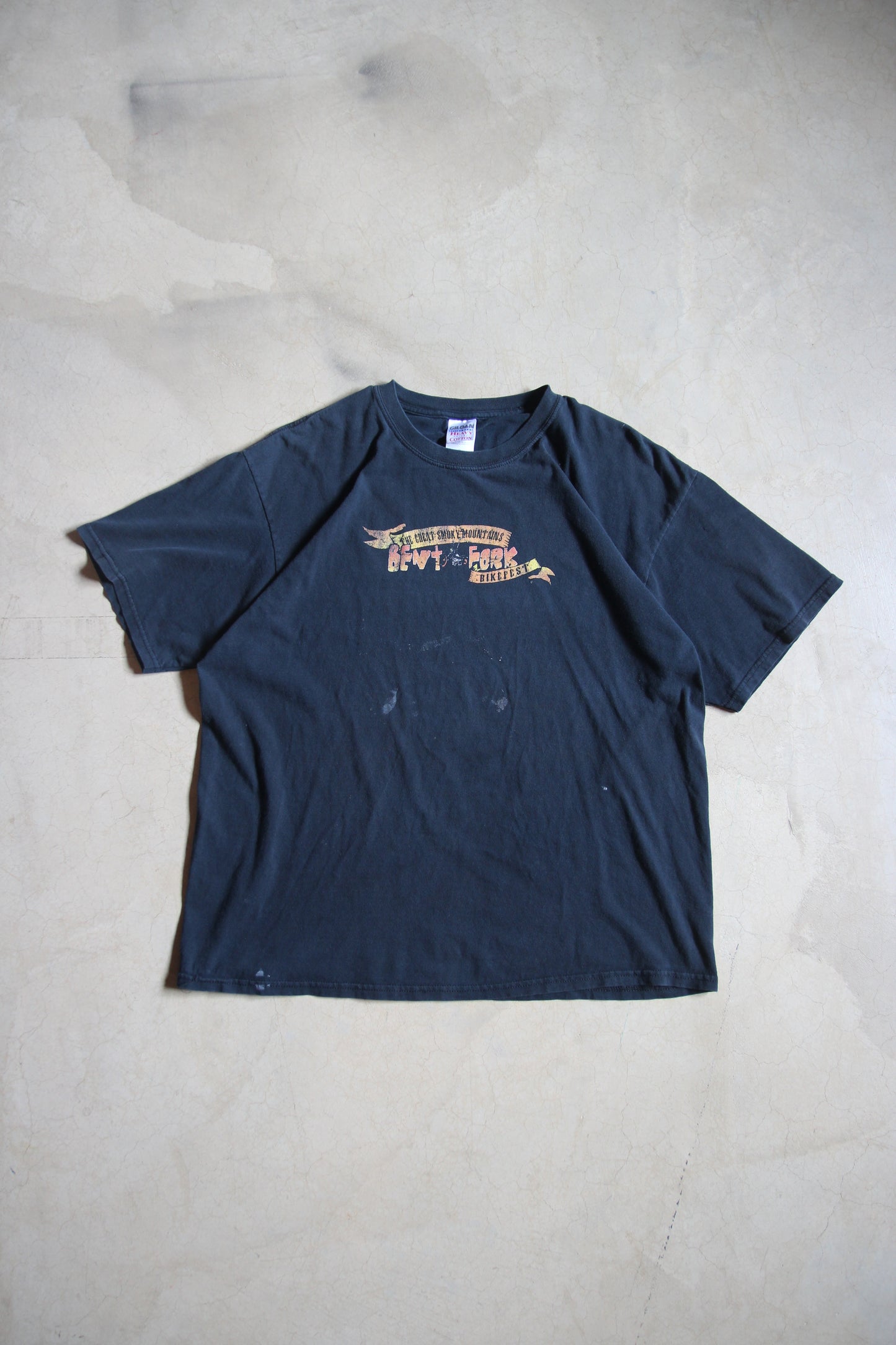 Y2K Smoky Mountains Bent Fork Bikefest Shirt (XL)