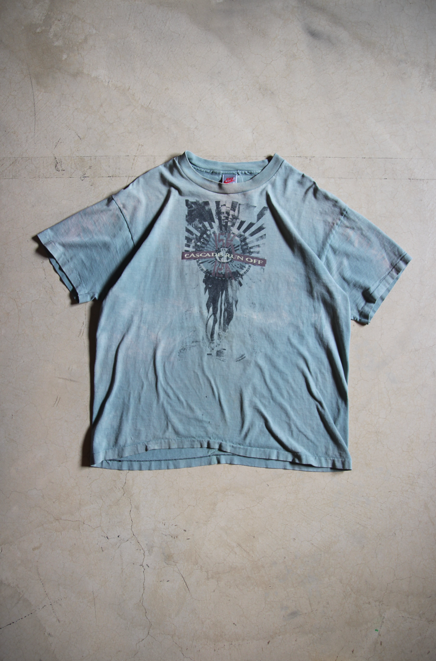 Vintage '92 Nike Cascade Runoff Distressed Shirt (XL)