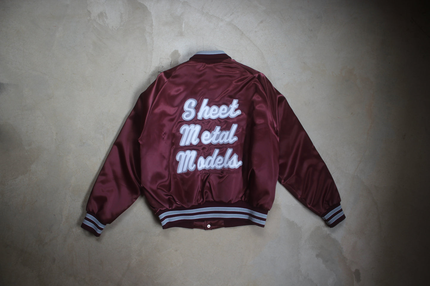 Vintage '88 "Sheet Metal Models" Varsity Jacket (L)