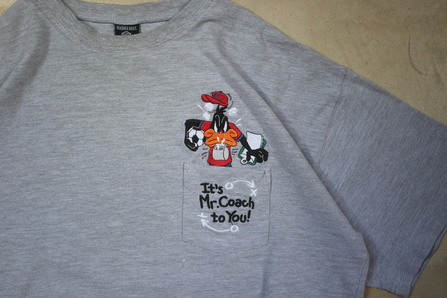 Vintage 90s Daffy Duck Coach Shirt (XL)