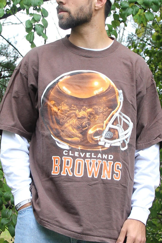 Cleveland Browns Big Helmet Shirt (XXL)