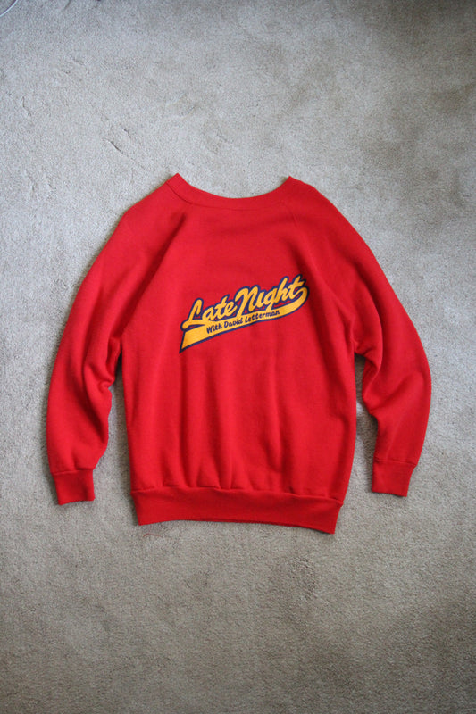 Vintage 80s Late Night with David Letterman Crewneck (XL)