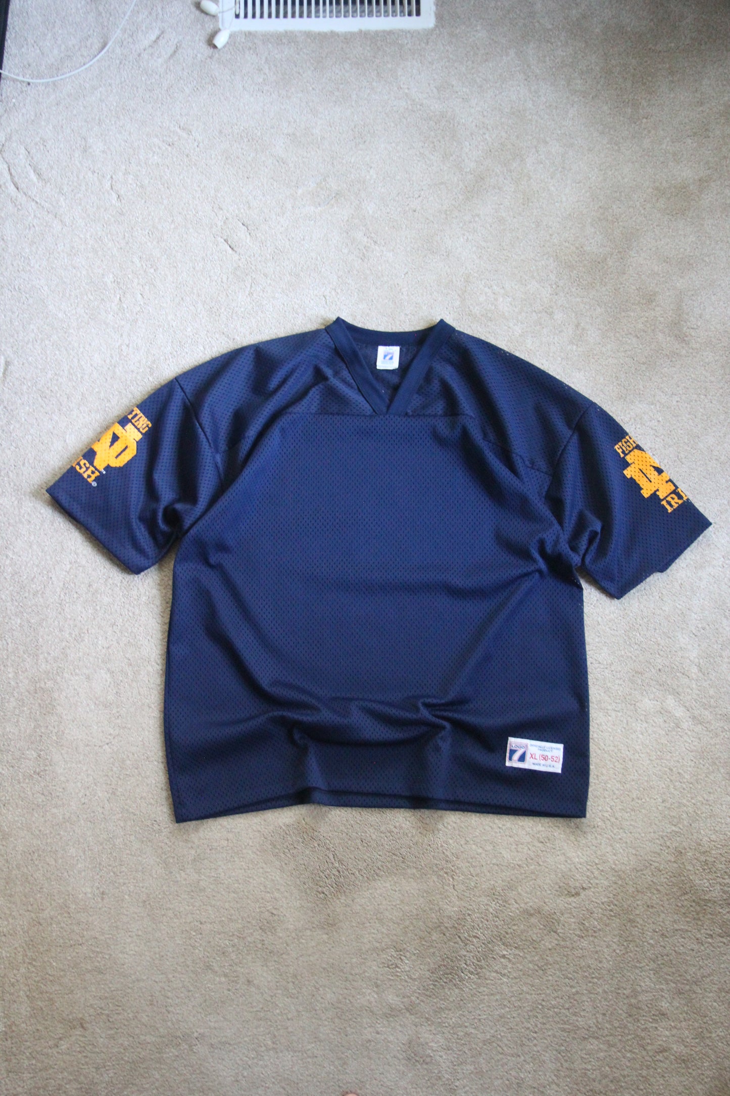 Vintage 90s Notre Dame Mesh Jersey (XL)