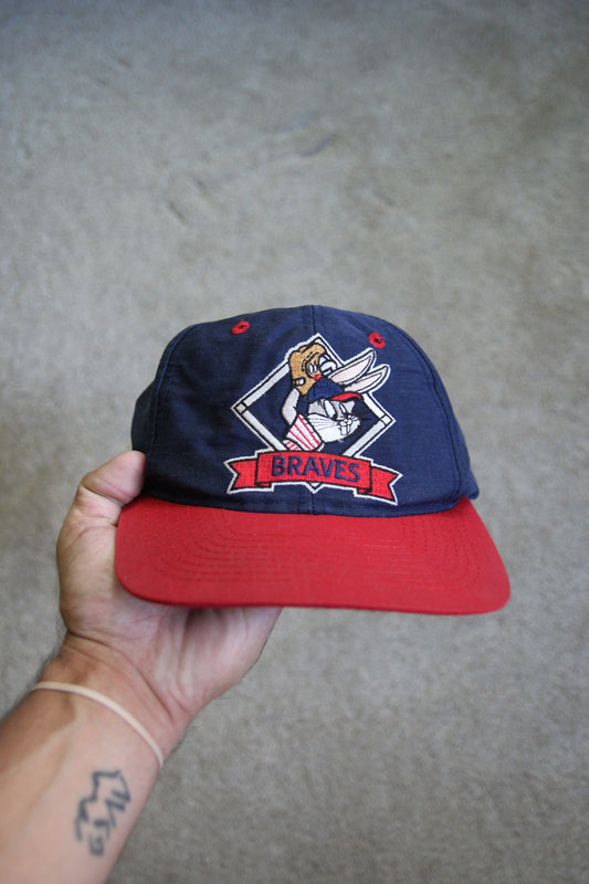 Vintage 90s Atlanta Braves Looney Tunes Hat