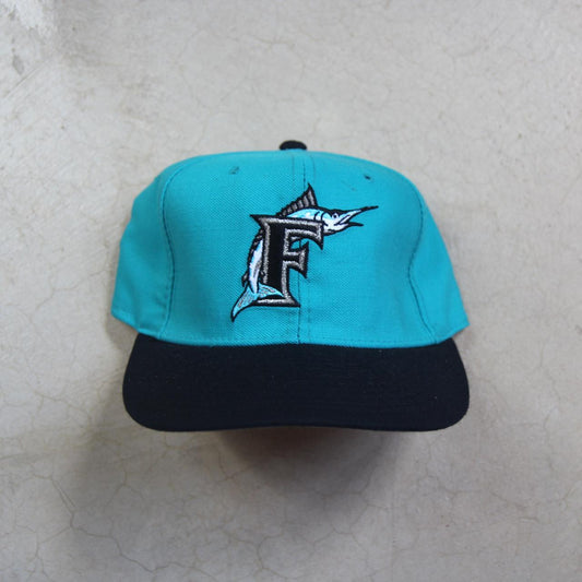 Vintage 90s Florida Marlins Fitted Hat